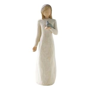 DEMDACO Willow Tree Peace Figurine "A blessing Of Peace" Elegant Cream Figurine